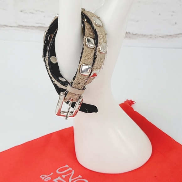 2015 Uno de 50 "No Blemish" Genuine Cow Hide Wrap Bracelet NWOT! PUL1362 - Picture 9 of 11